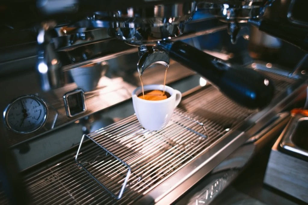 Espresso uit pistonmachine