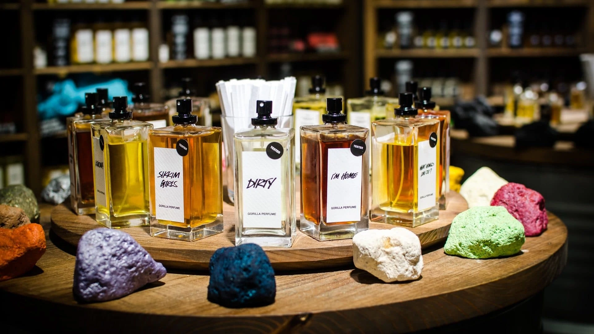 Parfums in Lush-winkel