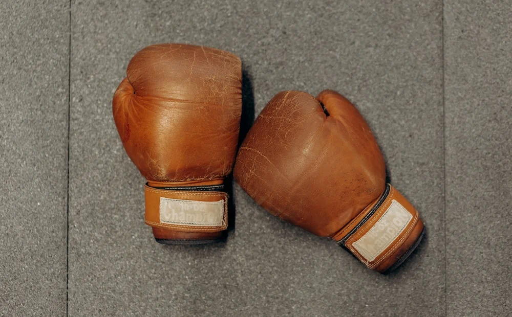 oldschool boxing gloves