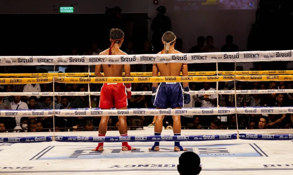 Thaiboksers in de ring