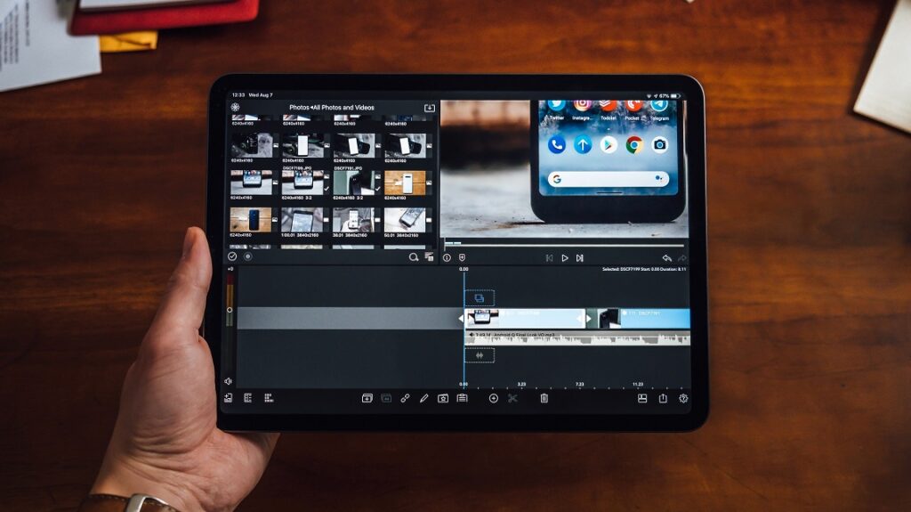 Video bewerken op een tablet